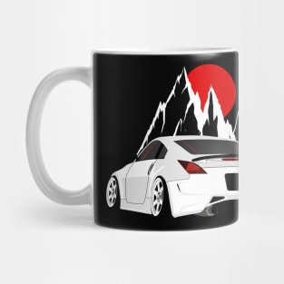 White 350Z Background 2002—2008 Mug